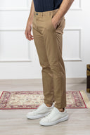Pantalone chino uomo Briatore in cotone gabardine – slim fit