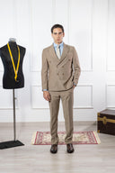 Abito doppiopetto uomo sartoriale drop 6 in lana tropical wall street - regular fit | Made in Italy