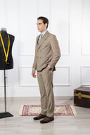 Abito doppiopetto uomo sartoriale drop 6 in lana tropical wall street - regular fit | Made in Italy