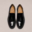 Mocassino classico uomo con nappine in pelle abrasivata - Made in Italy | Antica Sartoria Napoletana