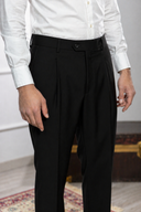 Pantalone sartoriale uomo in fresco lana Tasmania con pinces drop 4 - regular fit