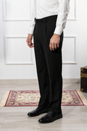 Pantalone sartoriale uomo in fresco lana Tasmania con pinces drop 4 - regular fit