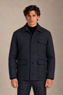 Cappotto Uomo in Misto Lana a Quadri