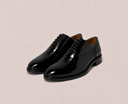 Scarpa classica stringata uomo Antica Sartoria Napoletana in pelle liscia lucida nera