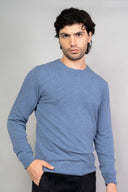 Maglia uomo girocollo in lana e cashmere