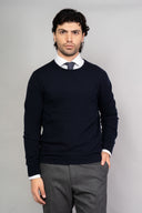 Maglia uomo girocollo in lana e cashmere