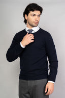 Maglia uomo girocollo in lana e cashmere