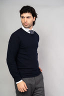 Maglia uomo girocollo in lana e cashmere