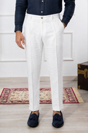 Pantalone sartoriale uomo in puro lino drop 6 - regular fit