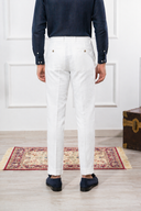 Pantalone sartoriale uomo in puro lino drop 6 - regular fit