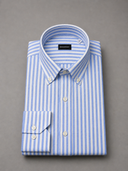 Camicia uomo Bagariny button down in lino e cotone – regular fit