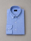 Camicia uomo Bagariny button down in lino e cotone – regular fit