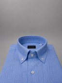 Camicia uomo Bagariny button down in lino e cotone – regular fit