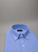 Camicia uomo Bagariny button down in lino e cotone – regular fit