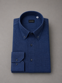 Camicia uomo Bagariny button down in lino e cotone – regular fit