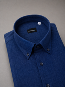 Camicia uomo Bagariny button down in lino e cotone – regular fit