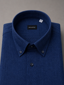 Camicia uomo Bagariny button down in lino e cotone – regular fit
