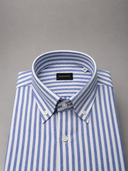 Camicia uomo Bagariny button down in lino e cotone – regular fit