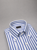 Camicia uomo Bagariny button down in lino e cotone – regular fit