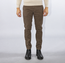 Pantalone chino uomo in raso di cotone stretch – slim fit
