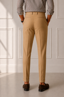 Pantalone sartoriale uomo con pinces in fresco lana drop 6 - regular fit