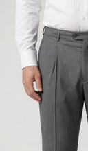 Pantalone sartoriale uomo in fresco lana Tasmania con pinces drop 0 - oversize fit