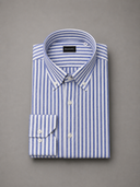 Camicia uomo Bagariny button down in lino e cotone – regular fit