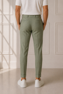Pantalone sartoriale uomo con pinces in fresco lana drop 6 - regular fit